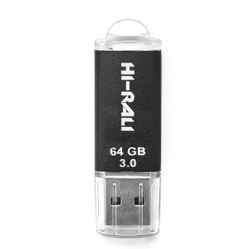 Накопитель 3.0 USB 64GB Hi-Rali Rocket серия черный