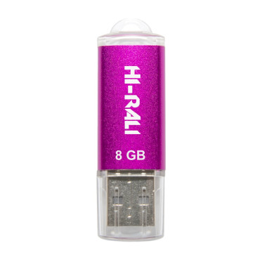 Накопитель USB 8GB Hi-Rali Rocket серия серебро