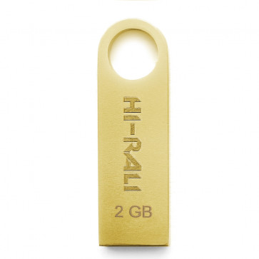 Накопичувач USB 2GB Hi-Rali Shuttle серiя золото