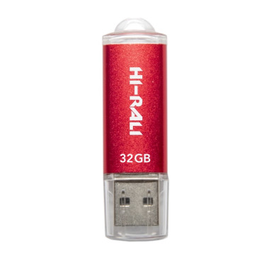 Накопичувач USB 32GB Hi-Rali Rocket серiя червоний